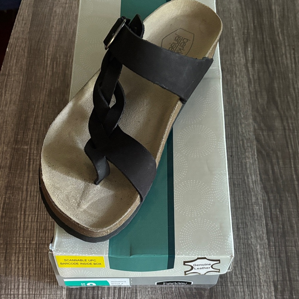 Black Leather Sandals